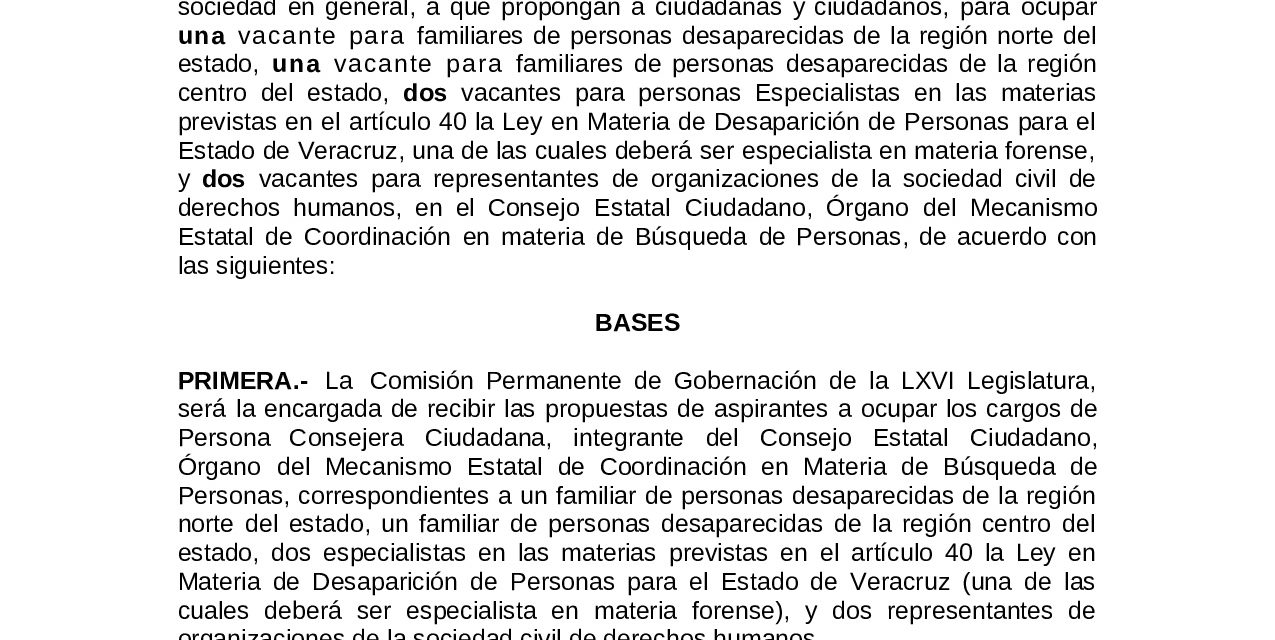 CONVOCATORIA DE LA COMISIÓN PERMANENTE DE GOBERNACION