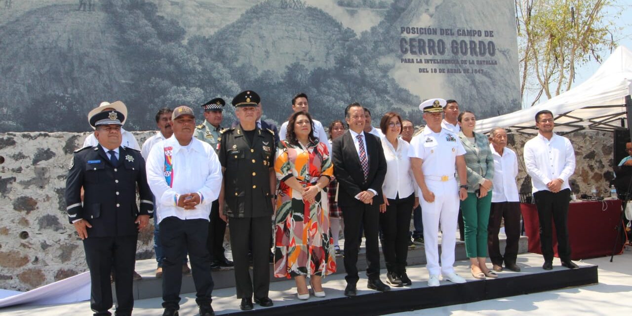 Asiste Presidenta del Congreso a conmemoración de la Batalla de Cerro Gordo