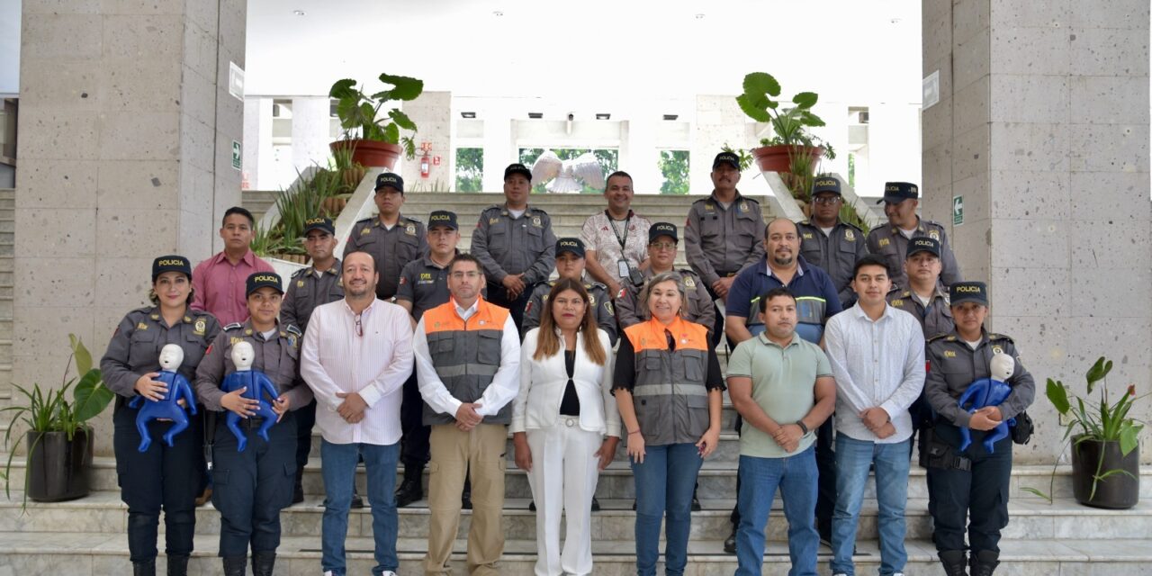 Constata Diputada capacitación a personal de seguridad del Congreso local