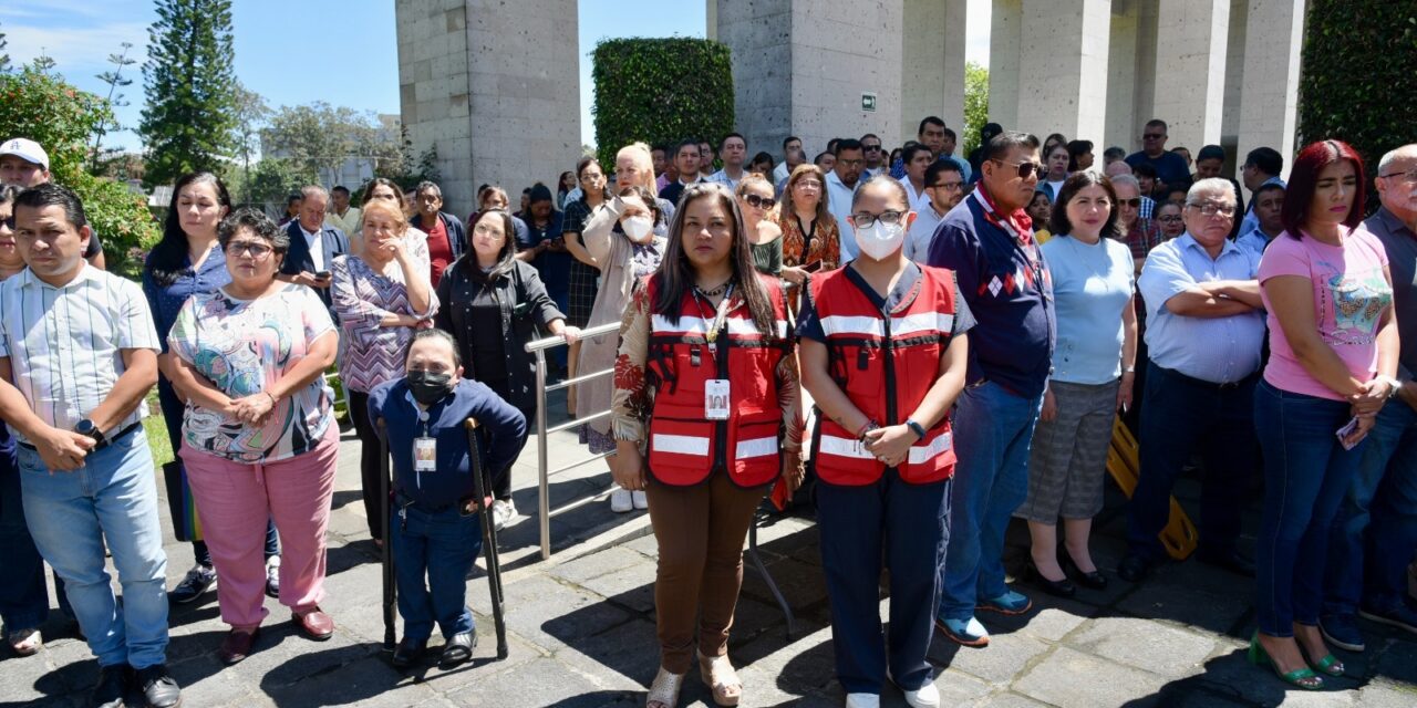 Se suma Congreso de Veracruz a Simulacro Nacional de Protección Civil