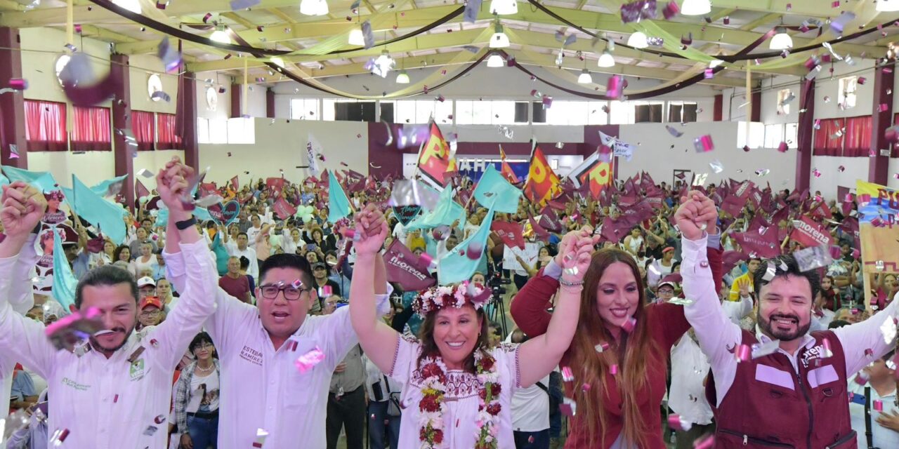 EN UNIDAD, TELLO, HUERTA Y ZENYAZEN CAMINAN CON ROCÍO NAHLE