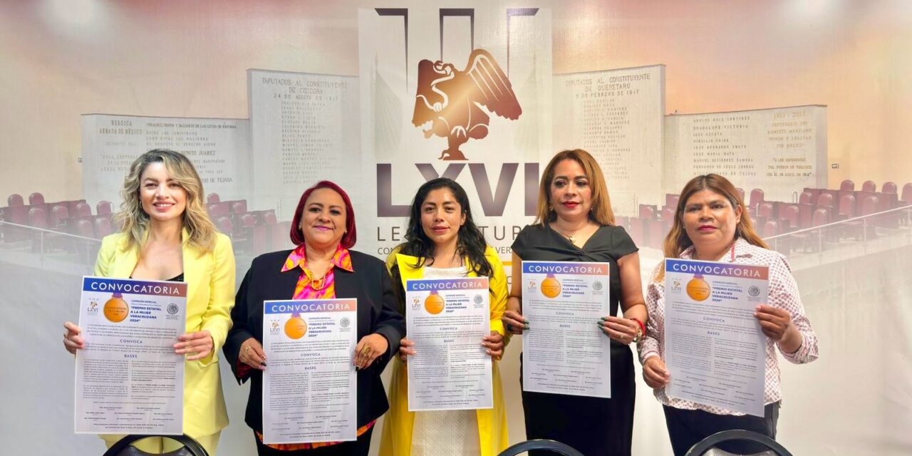 Emiten convocatoria para el Premio Estatal a la Mujer Veracruzana 2024