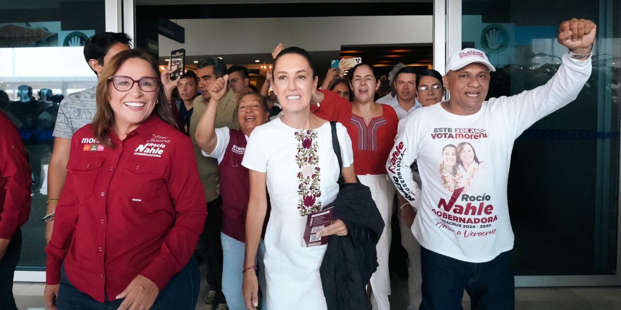 AL GRITO DE ¡PRESIDENTA! VERACRUZ LE DA LA BIENVENIDA A CLAUDIA SHEINBAUM EN SU ÚLTIMO FIN DE SEMANA DE CAMPAÑA