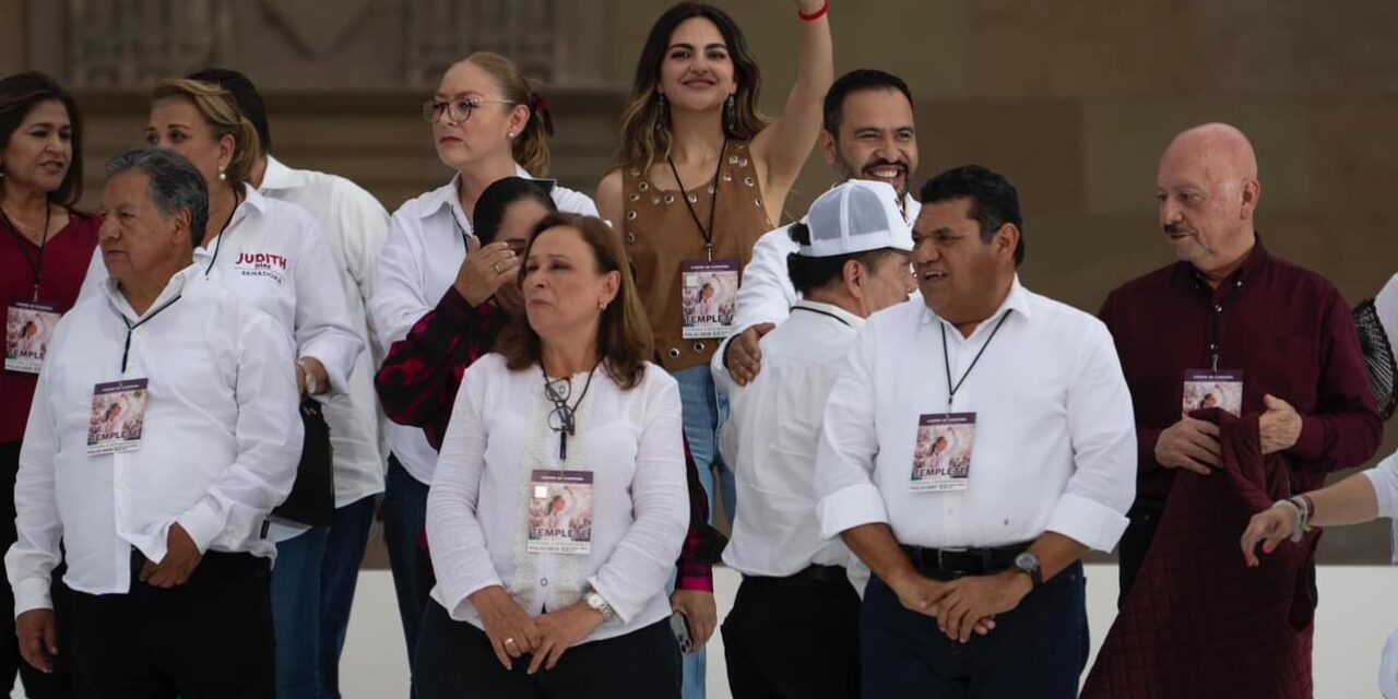 ACOMPAÑA ROCÍO NAHLE A CLAUDIA SHEINBAUM EN CIERRE DE CAMPAÑA