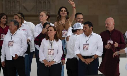 ACOMPAÑA ROCÍO NAHLE A CLAUDIA SHEINBAUM EN CIERRE DE CAMPAÑA