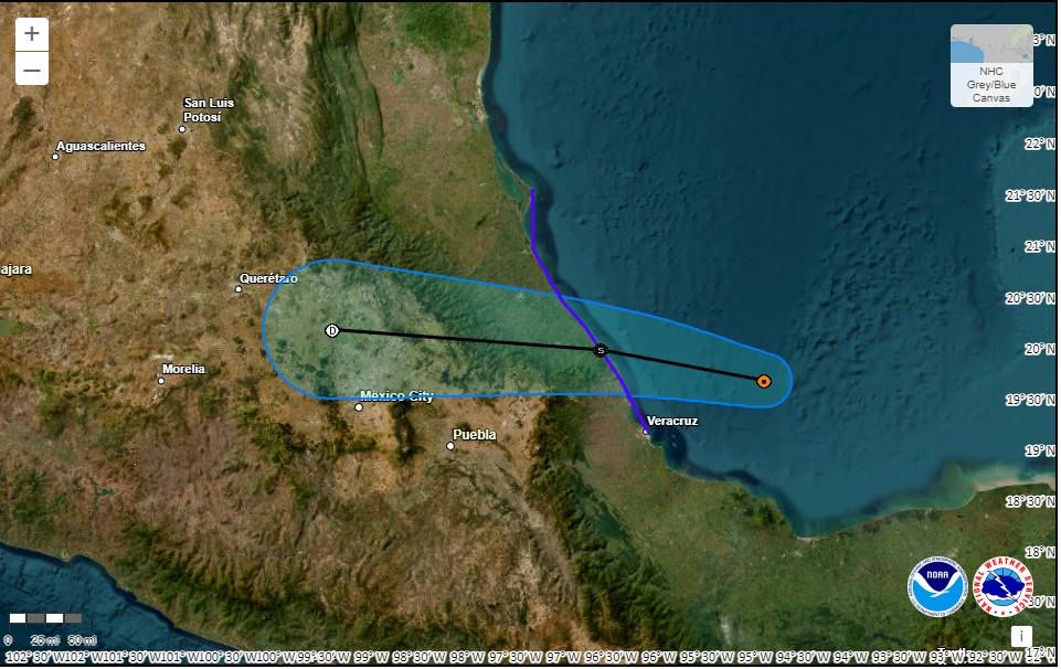 Se forma Depresión Tropical Tres en el Golfo de México