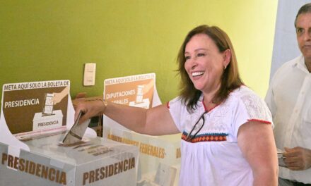 Rocío Nahle afirma que ganará la elección de este domingo, adelanta recorrido por Veracruz