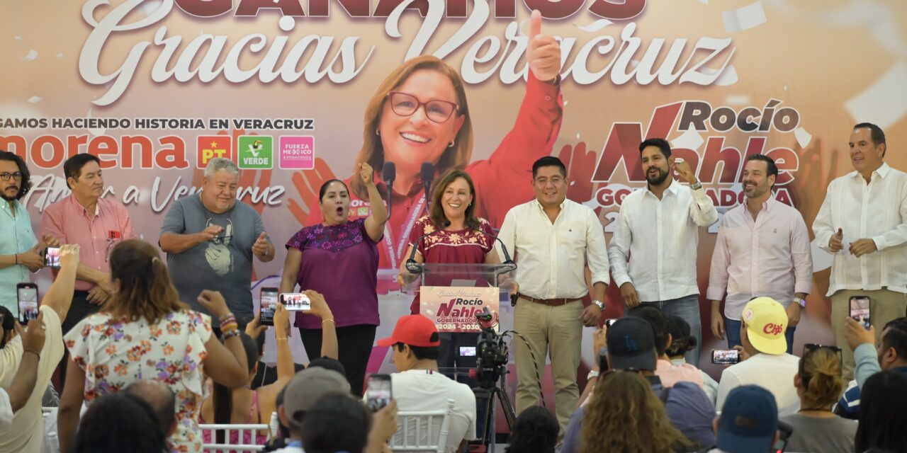 Nahle afirma que la diferencia es de ‘dos dígitos’, se proclama ganadora de la elección en Veracruz