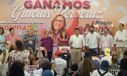 Nahle afirma que la diferencia es de ‘dos dígitos’, se proclama ganadora de la elección en Veracruz