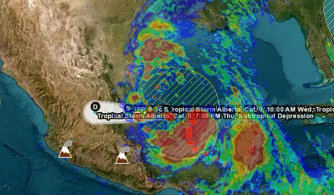 Se activa Alerta Naranja SIAT-CT para norte de Veracruz