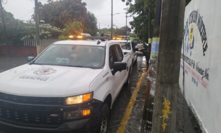 PC Estatal realiza recorridos de corroboración y atención en Veracruz – Boca del Río por lluvias