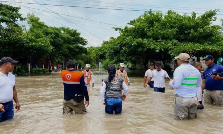 Fuerzas de tarea de los 3 órdenes de gobierno coordinan atención por inundación en Tierra Blanca