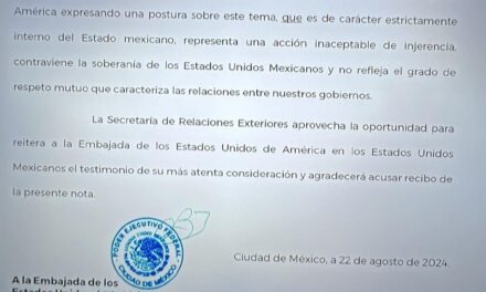 Veracruz reprueba declaraciones del embajador norteamericano sobre reforma al Poder Judicial