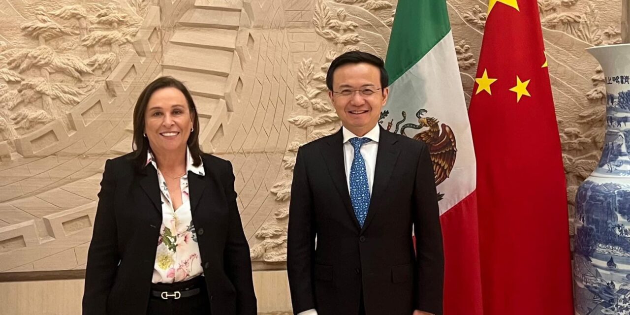 Apuesta Rocío Nahle por atracción de inversiones a Veracruz, se reúne con embajador de China en México