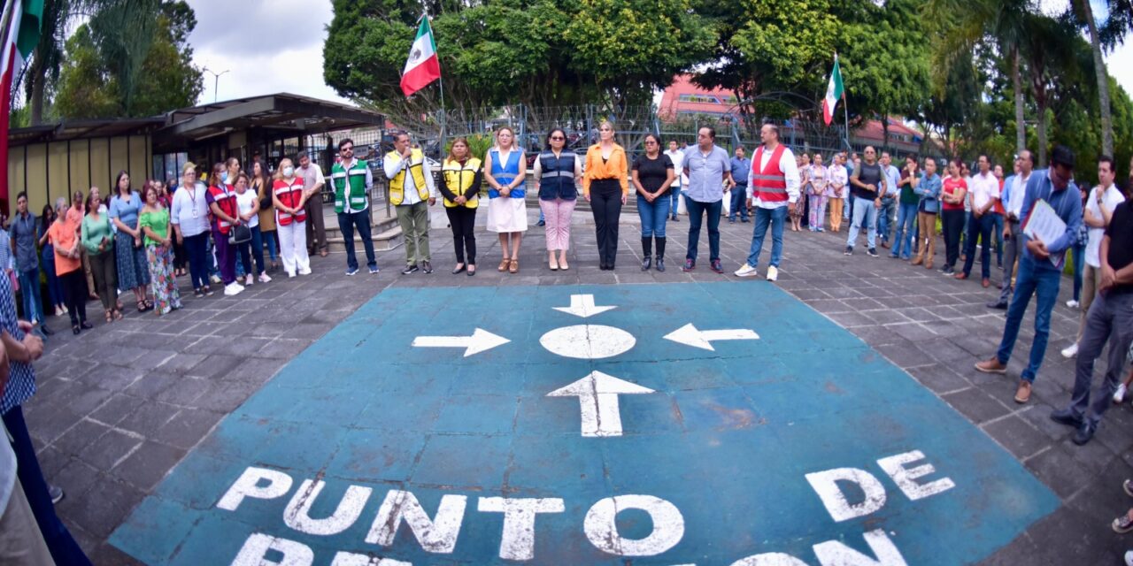 Participa Congreso de Veracruz en simulacro nacional