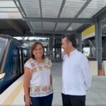 Cuitláhuac y Nahle presumen inauguración de Tren Maya