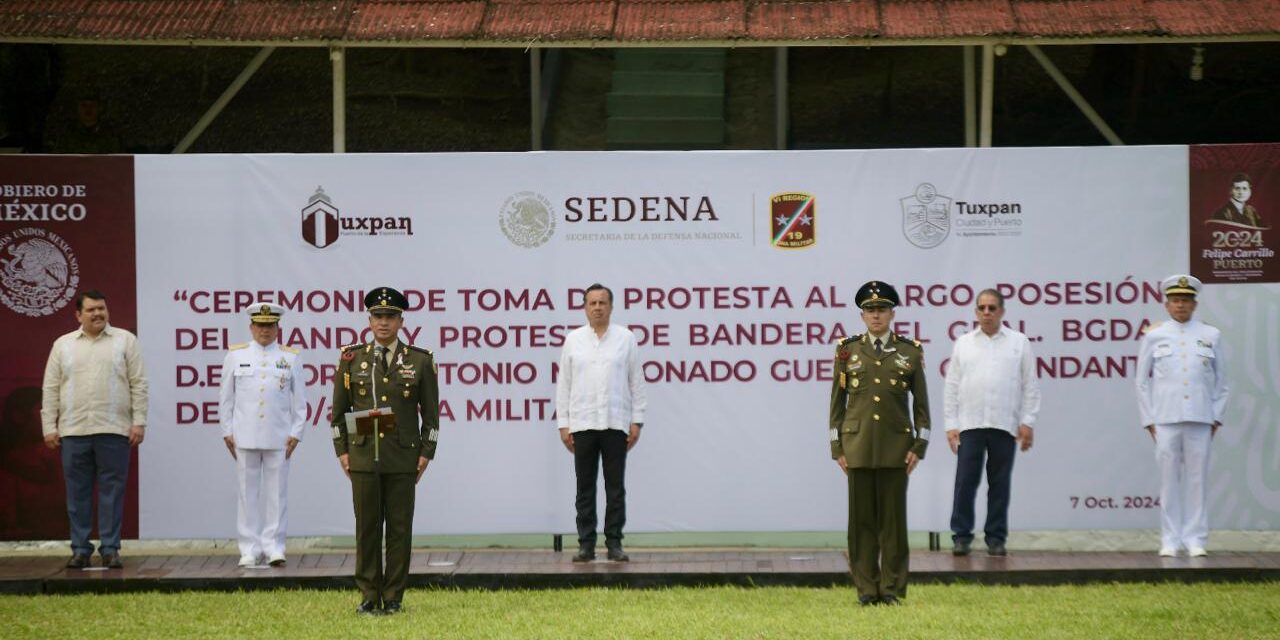 Respalda Veracruz coordinación con fuerzas federales; recibe nuevo mando militar