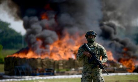 Cuitláhuac García encabeza la mayor incineración de narcóticos en la historia de Veracruz