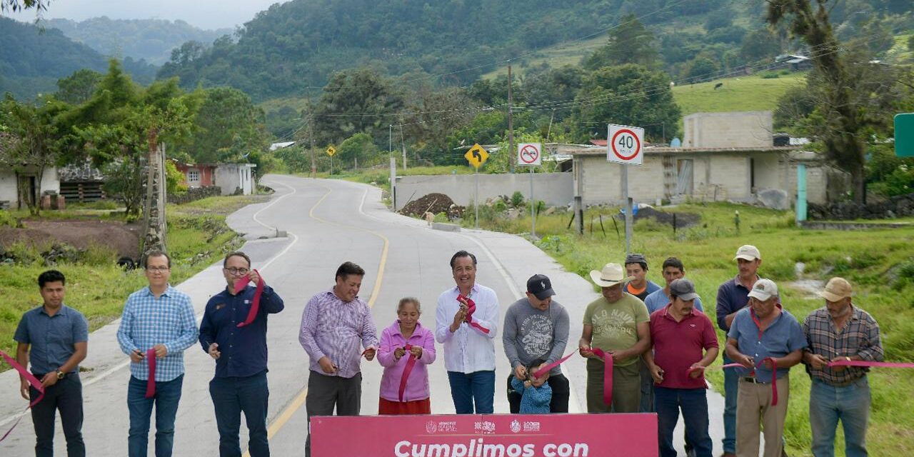 Gobierno de Cuitláhuac García, referente en desarrollo de infraestructura rural