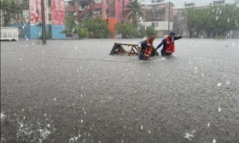 Supera Boca del Río registro de lluvias máximas en 24 horas, reporta CONAGUA