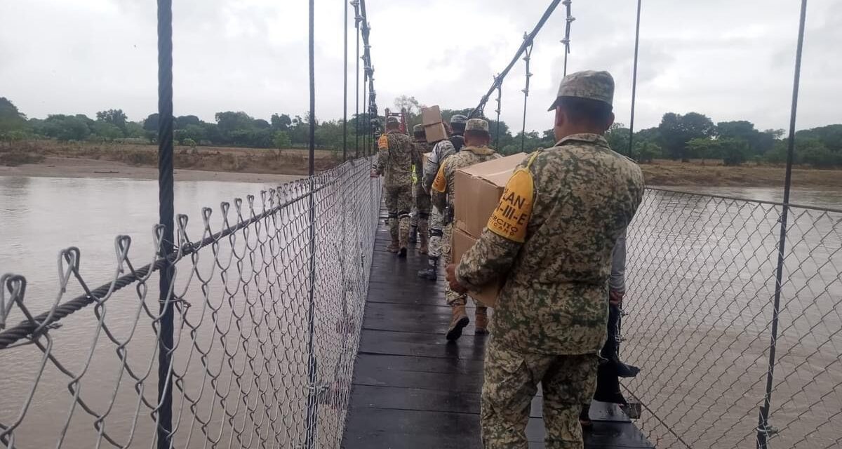 Se entregaron insumos alimenticios en la zona de Altas Montañas