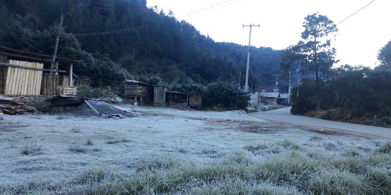 Zalayeta amanece este lunes a menos 6 grados, se registran heladas varios municipios