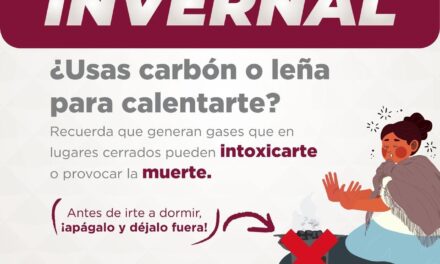 Exhorta Protección Civil a prevenir intoxicación por monóxido de carbono