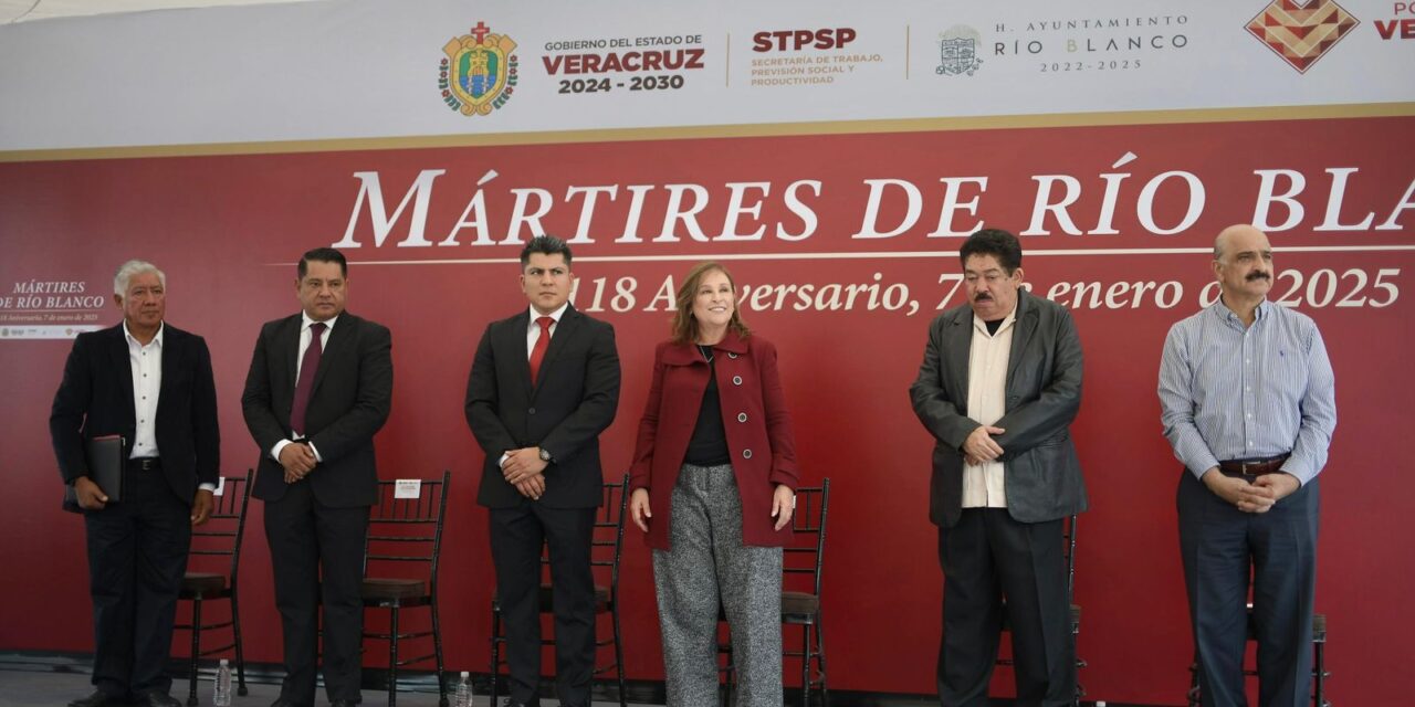 A 118 años del movimiento obrero, destaca Rocío Nahle avances en salario y derechos laborales