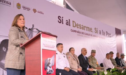 Veracruz dice Sí al Desarme, Sí a la Paz: Rocío Nahle fortalece la estrategia de seguridad