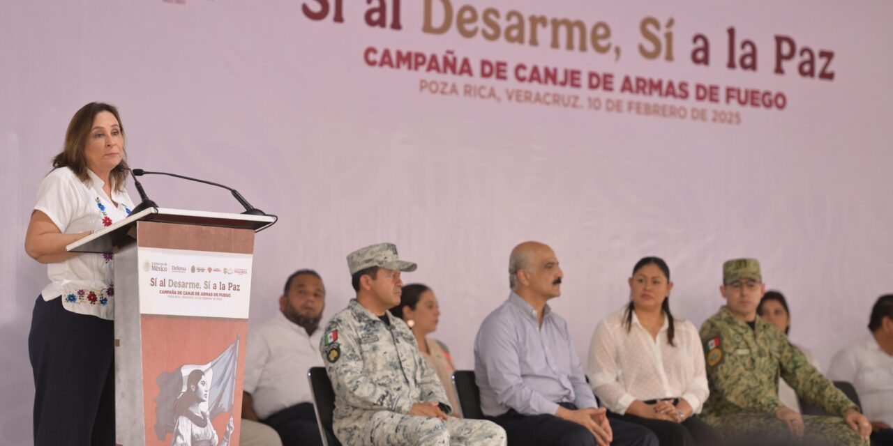 Construimos la paz, no promovemos la violencia: Gobernadora en el arranque del canje de armas