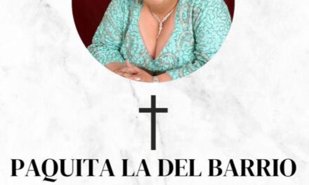 Con misa de ‘cenizas presente’ el miércoles en Alto Lucero rinden homenaje a Paquita la del Barrio