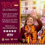 A las 10:30, el Informe de 100 días de Gobierno de Rocío Nahle, este 8 de marzo  