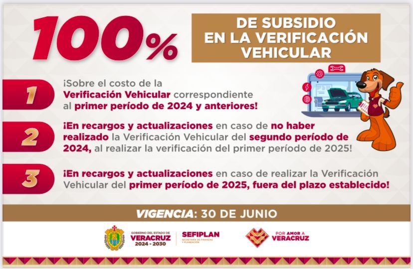 Pon al corriente tus verificaciones con subsidios de hasta el 100 %   